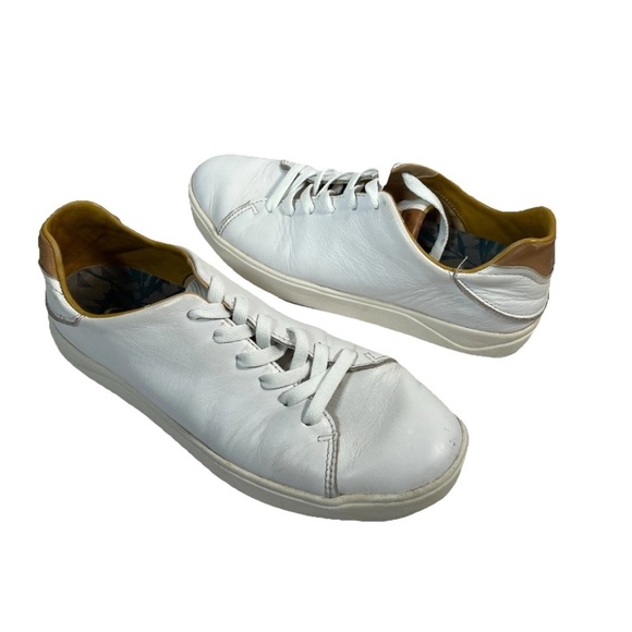 Olukai Lae'ahi li 'ili Leather Sneaker In White Comfort Men’s Sz 9.5 Athliesure - Picture 7 of 14